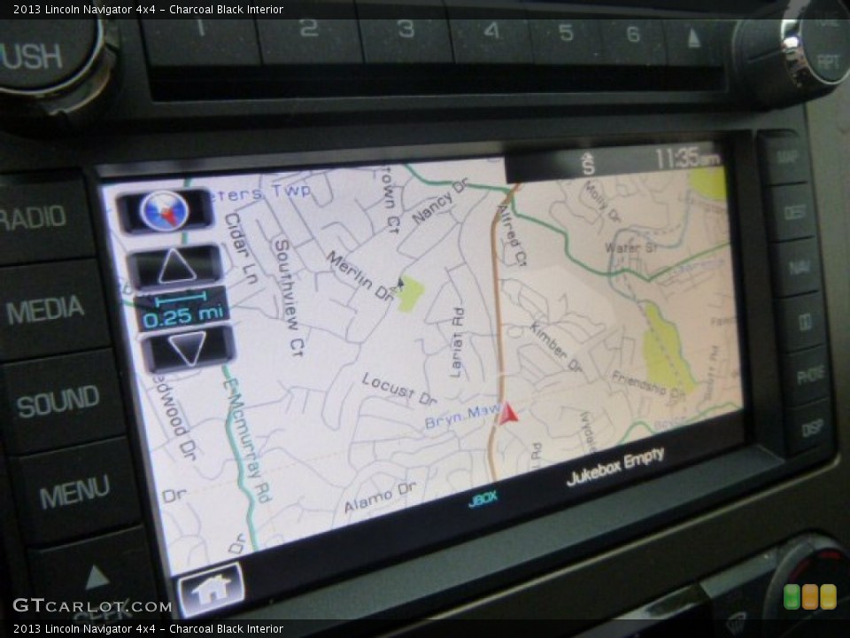 Charcoal Black Interior Navigation for the 2013 Lincoln Navigator 4x4 #102539186