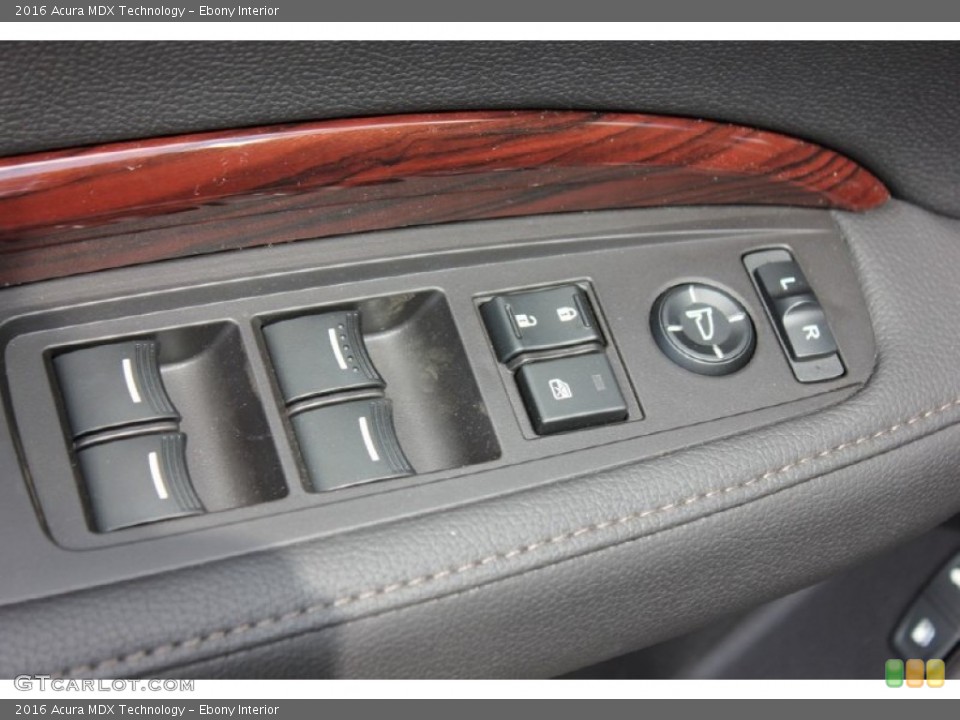 Ebony Interior Controls for the 2016 Acura MDX Technology #102541366