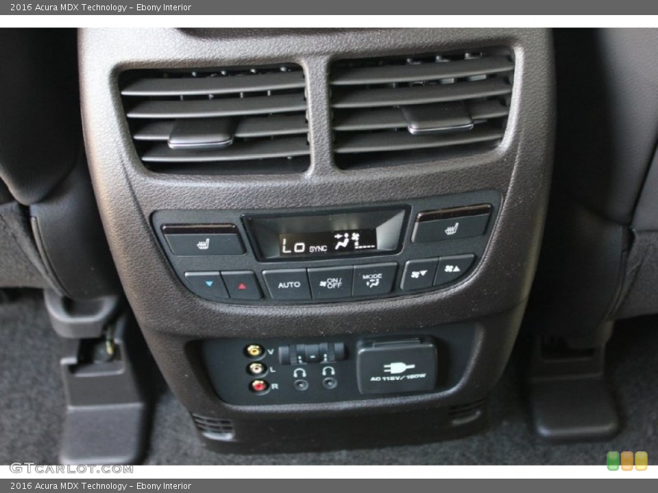 Ebony Interior Controls for the 2016 Acura MDX Technology #102541415