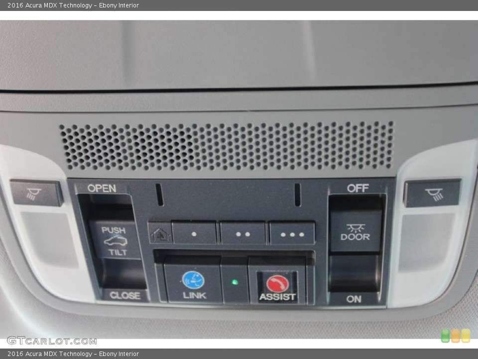 Ebony Interior Controls for the 2016 Acura MDX Technology #102541571