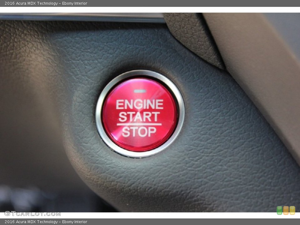 Ebony Interior Controls for the 2016 Acura MDX Technology #102541601