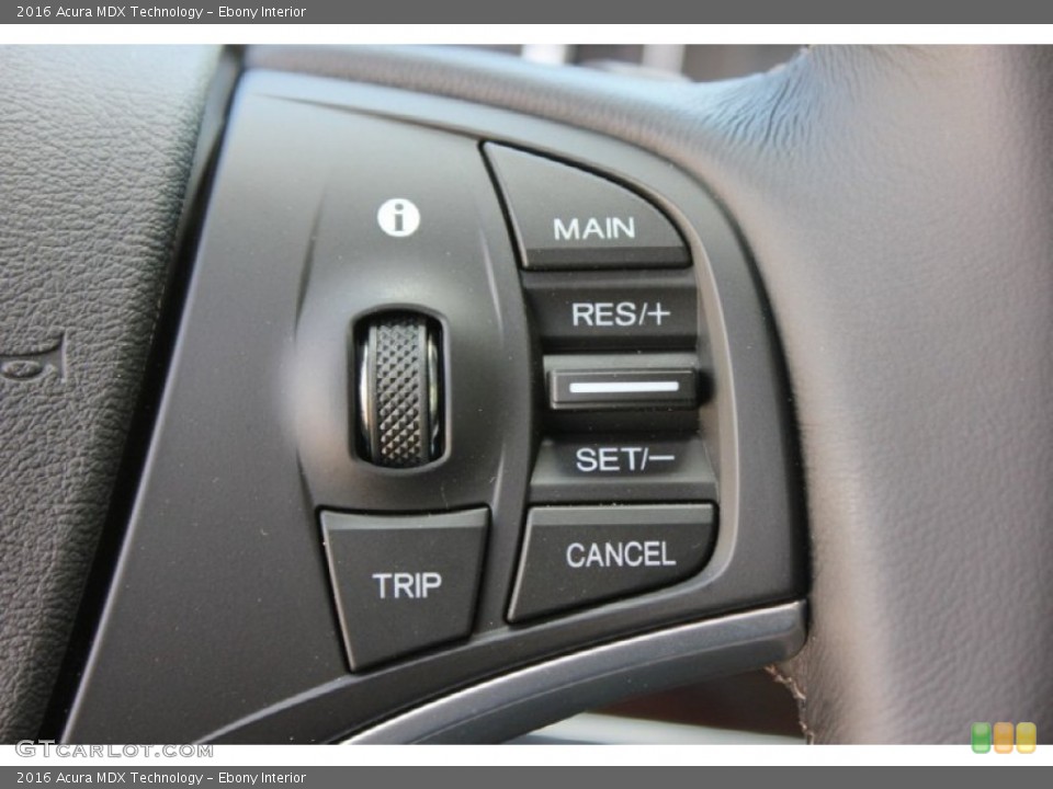 Ebony Interior Controls for the 2016 Acura MDX Technology #102541616