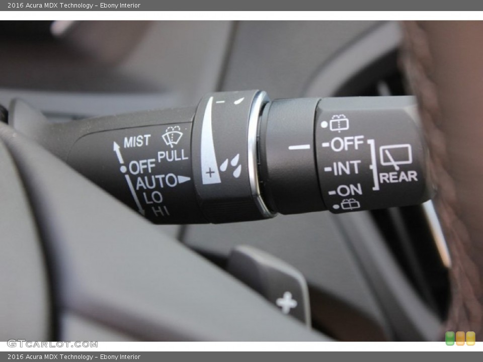 Ebony Interior Controls for the 2016 Acura MDX Technology #102541679