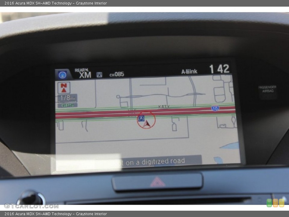 Graystone Interior Navigation for the 2016 Acura MDX SH-AWD Technology #102542390
