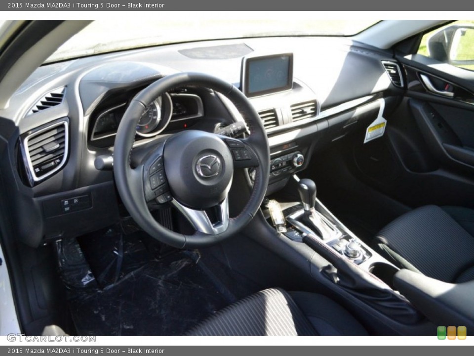 Black Interior Prime Interior for the 2015 Mazda MAZDA3 i Touring 5 Door #102544145