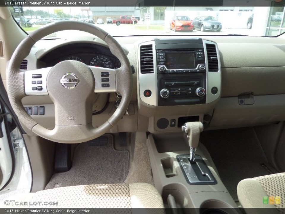 Beige Interior Dashboard for the 2015 Nissan Frontier SV King Cab #102544235