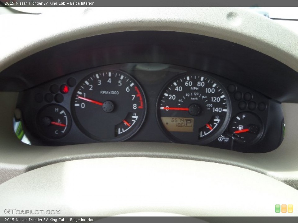 Beige Interior Gauges for the 2015 Nissan Frontier SV King Cab #102544253