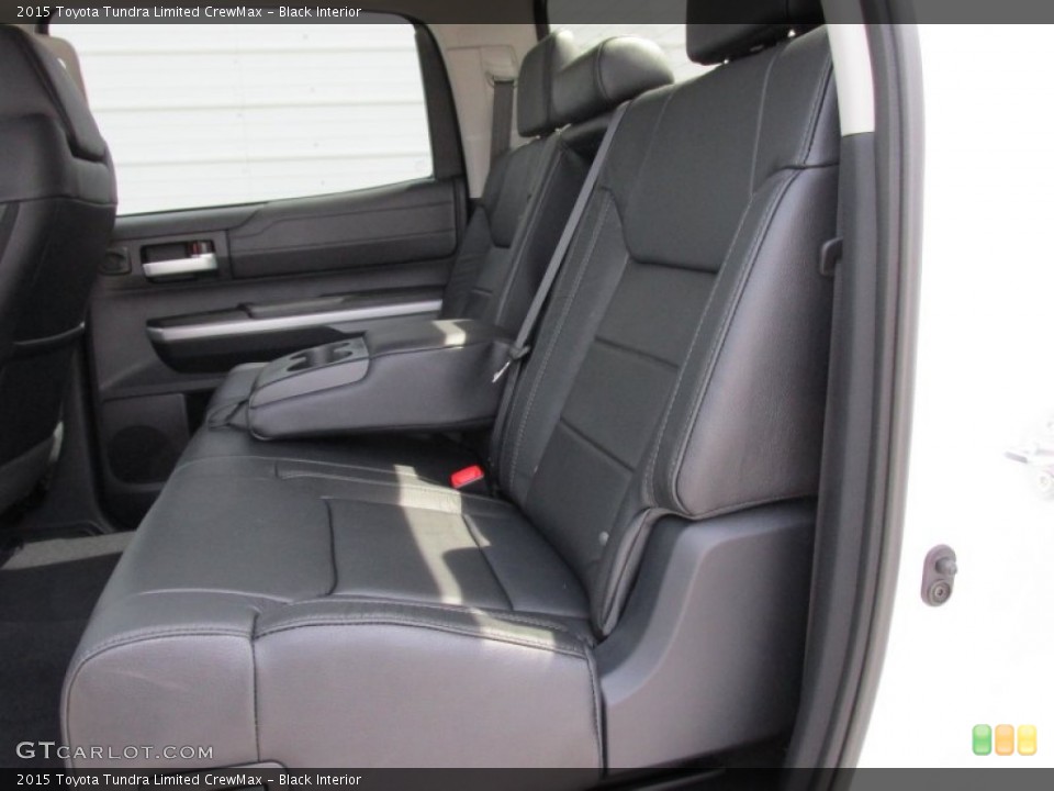 Black Interior Rear Seat For The 2015 Toyota Tundra Limited
