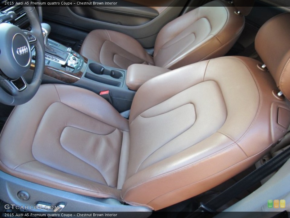 Chestnut Brown Interior Front Seat for the 2015 Audi A5 Premium quattro Coupe #102549191
