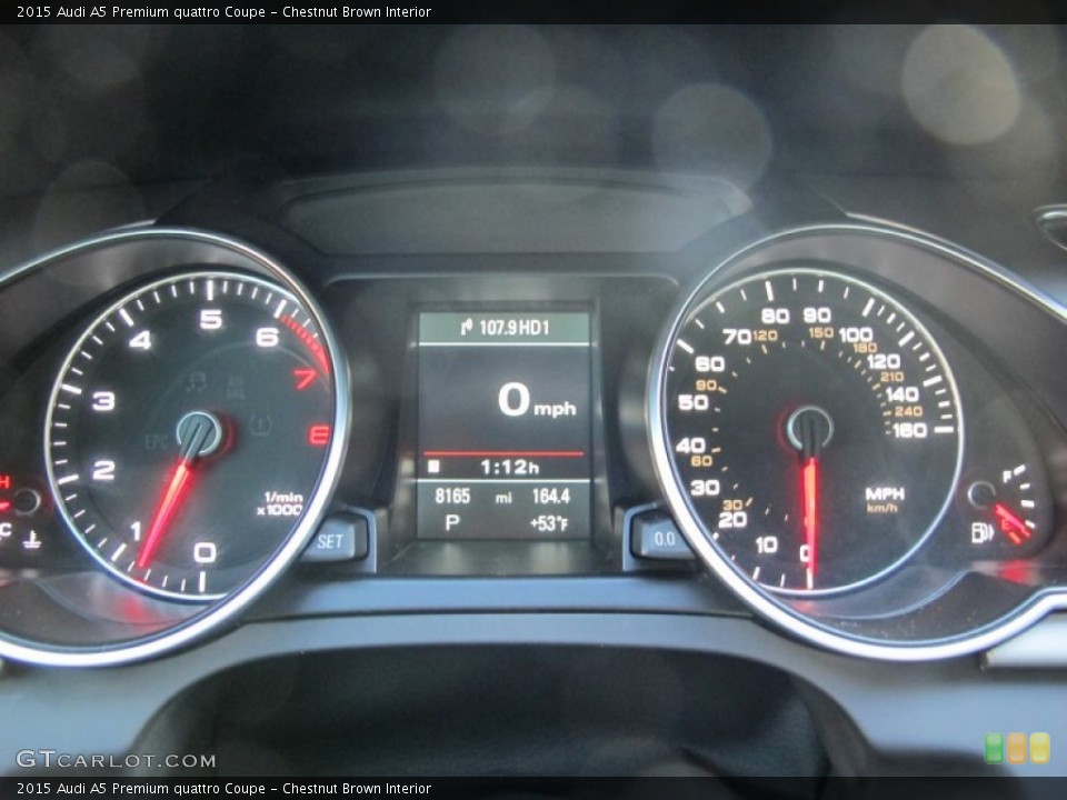 Chestnut Brown Interior Gauges for the 2015 Audi A5 Premium quattro Coupe #102549206