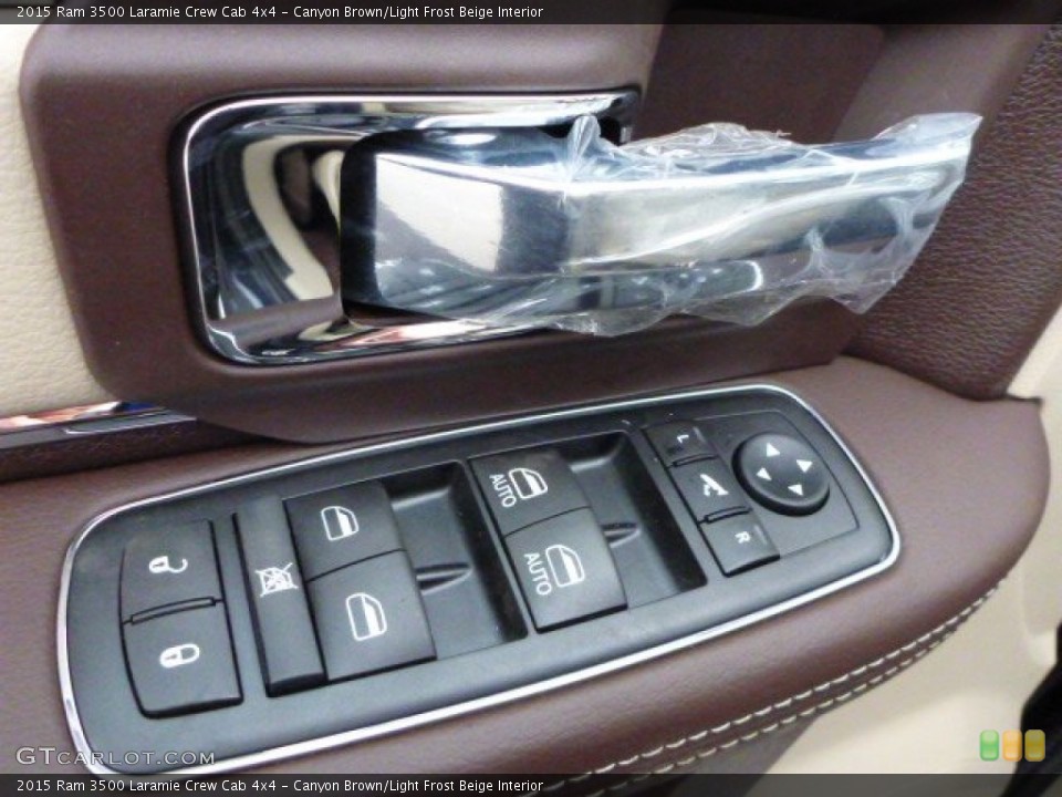 Canyon Brown/Light Frost Beige Interior Controls for the 2015 Ram 3500 Laramie Crew Cab 4x4 #102550859