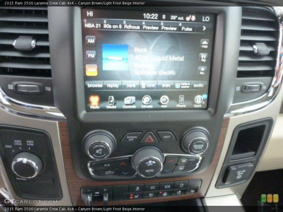 Canyon Brown/Light Frost Beige Interior Controls for the 2015 Ram 3500 Laramie Crew Cab 4x4 #102550892