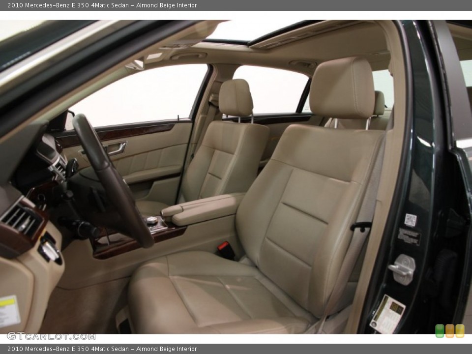 Almond Beige Interior Front Seat for the 2010 Mercedes-Benz E 350 4Matic Sedan #102555985