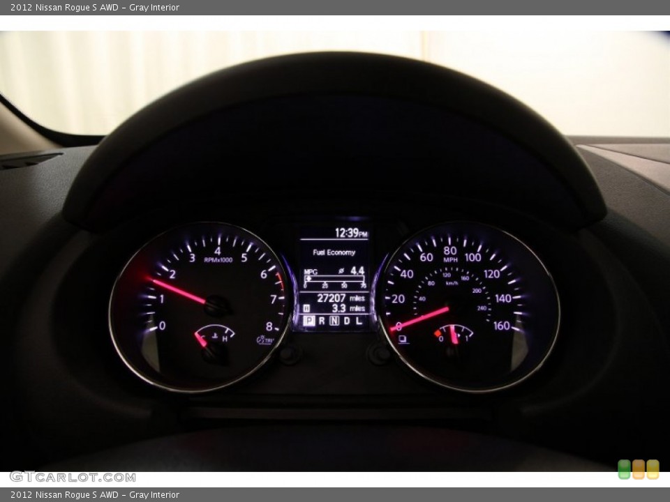 Gray Interior Gauges for the 2012 Nissan Rogue S AWD #102557326