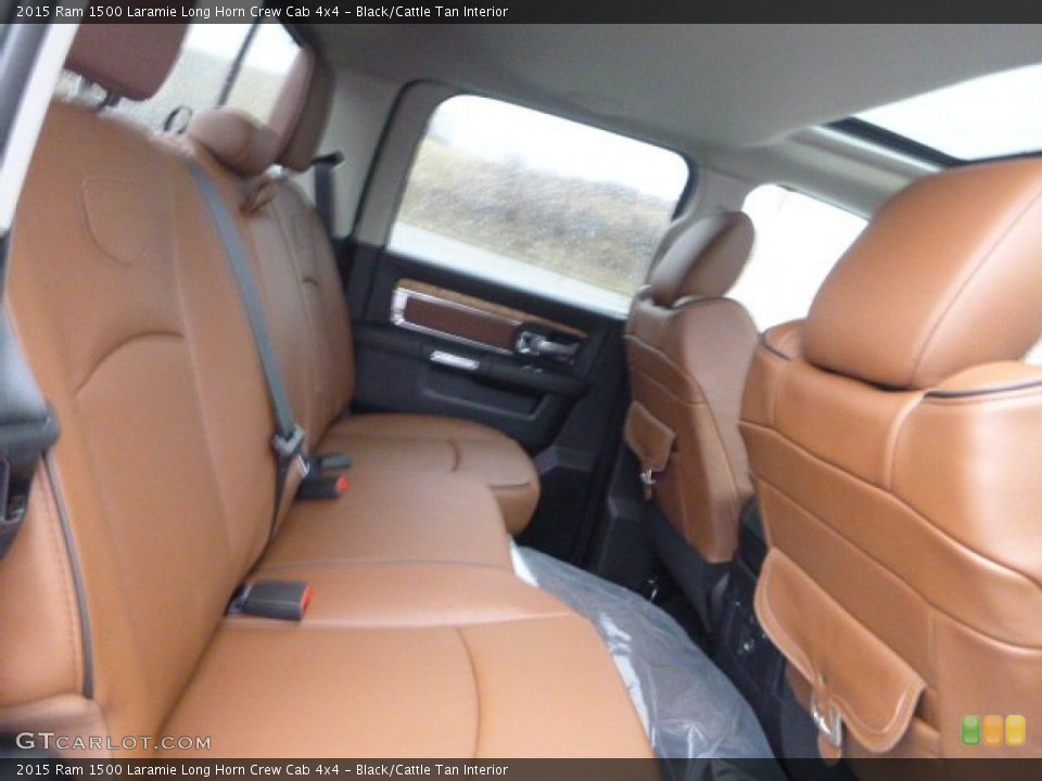 Black/Cattle Tan Interior Rear Seat for the 2015 Ram 1500 Laramie Long Horn Crew Cab 4x4 #102558295