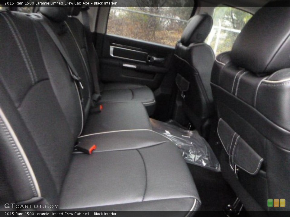 Black Interior Rear Seat for the 2015 Ram 1500 Laramie Limited Crew Cab 4x4 #102558712