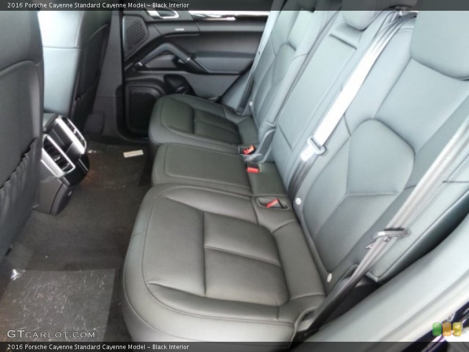 Black Interior Rear Seat for the 2016 Porsche Cayenne  #102562675