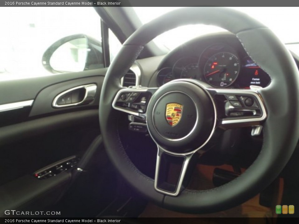 Black Interior Steering Wheel for the 2016 Porsche Cayenne  #102562702