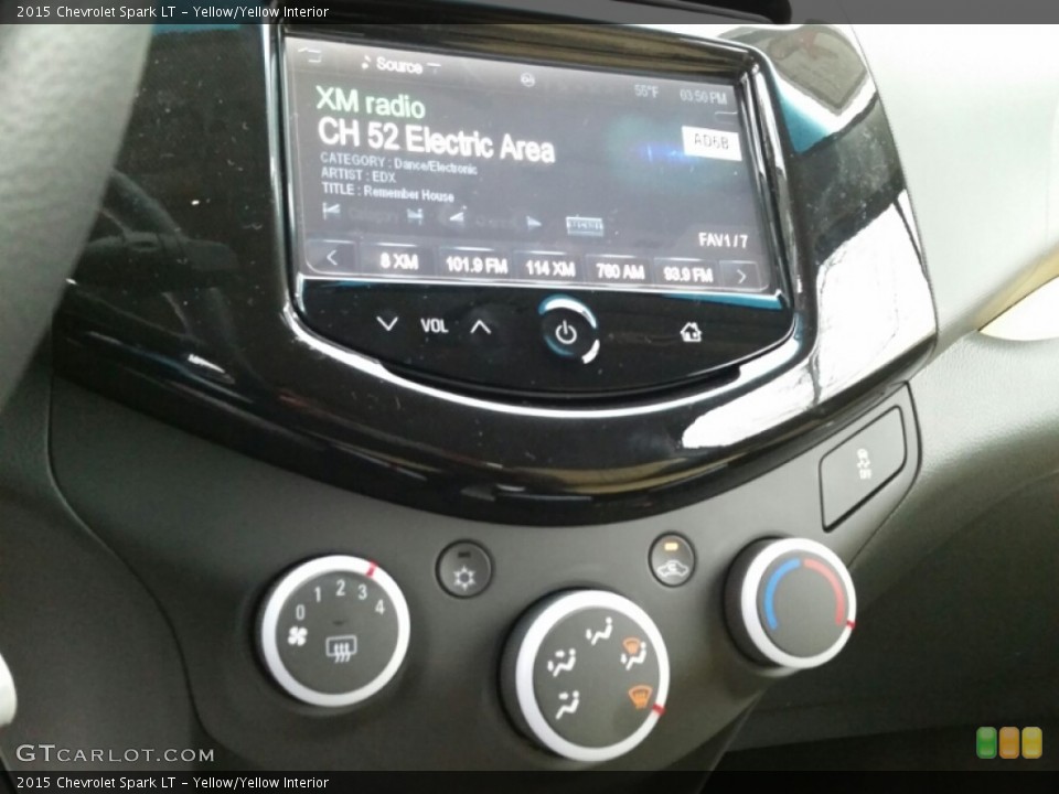 Yellow/Yellow Interior Controls for the 2015 Chevrolet Spark LT #102563653