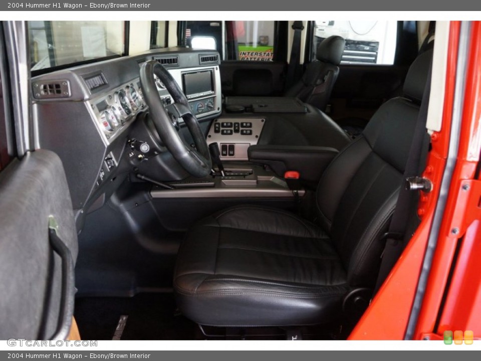 Ebony/Brown Interior Photo for the 2004 Hummer H1 Wagon #102564670