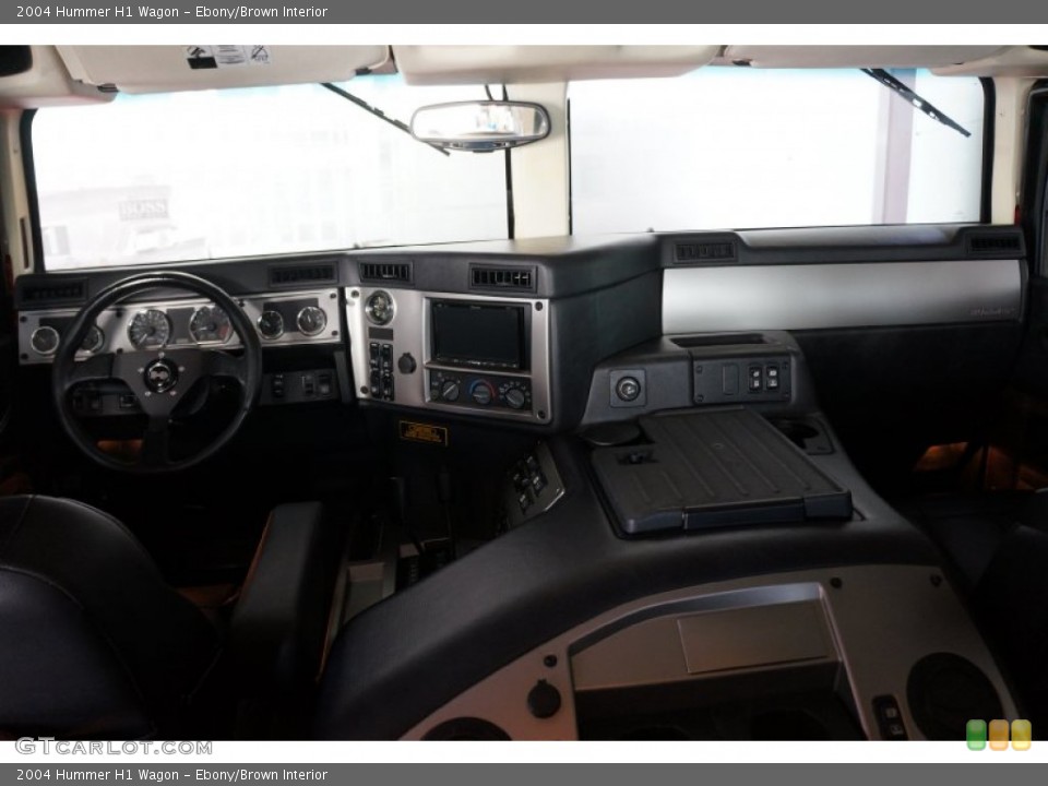 Ebony/Brown Interior Dashboard for the 2004 Hummer H1 Wagon #102564949