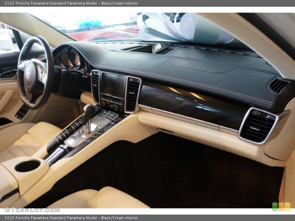 Black/Cream Interior Dashboard for the 2015 Porsche Panamera  #102566560