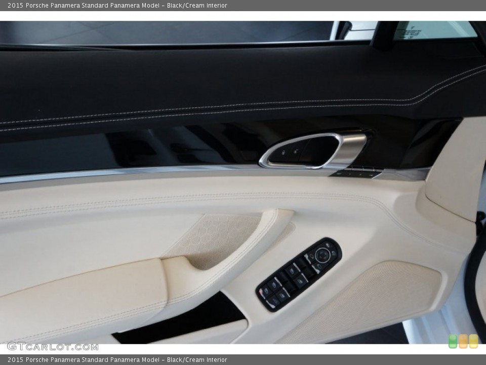 Black/Cream Interior Door Panel for the 2015 Porsche Panamera  #102566770