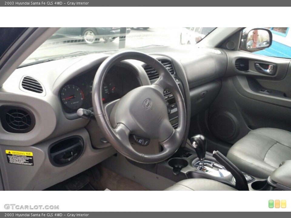 Gray Interior Photo for the 2003 Hyundai Santa Fe GLS 4WD #102567172
