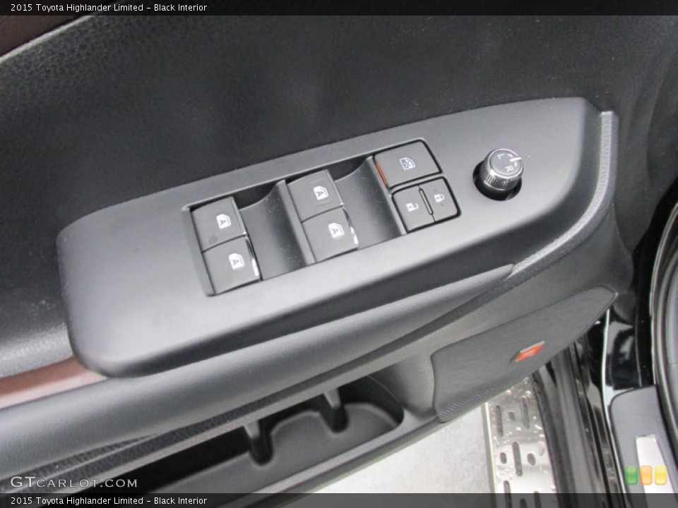 Black Interior Controls for the 2015 Toyota Highlander Limited #102576514