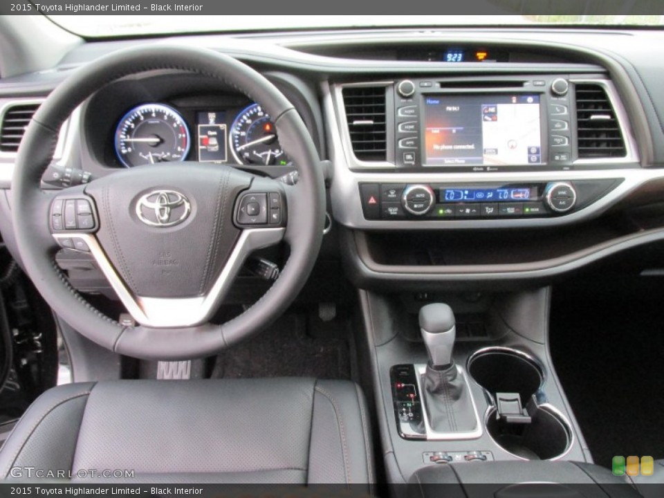 Black Interior Dashboard for the 2015 Toyota Highlander Limited #102576580