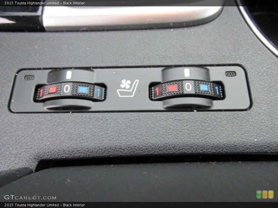 Black Interior Controls for the 2015 Toyota Highlander Limited #102576667