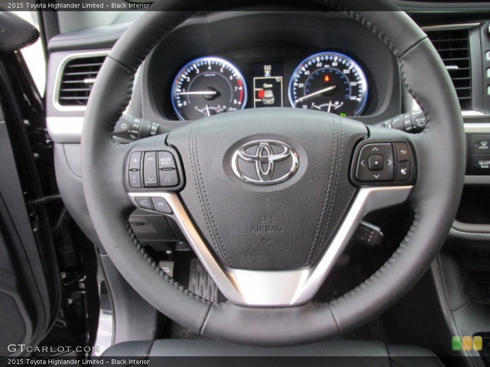Black Interior Steering Wheel for the 2015 Toyota Highlander Limited #102576706