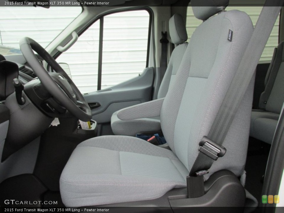 Pewter Interior Front Seat for the 2015 Ford Transit Wagon XLT 350 MR Long #102577192