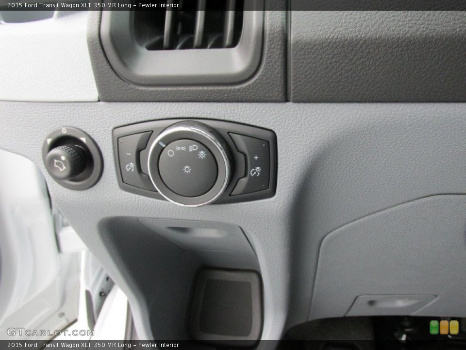 Pewter Interior Controls for the 2015 Ford Transit Wagon XLT 350 MR Long #102577402