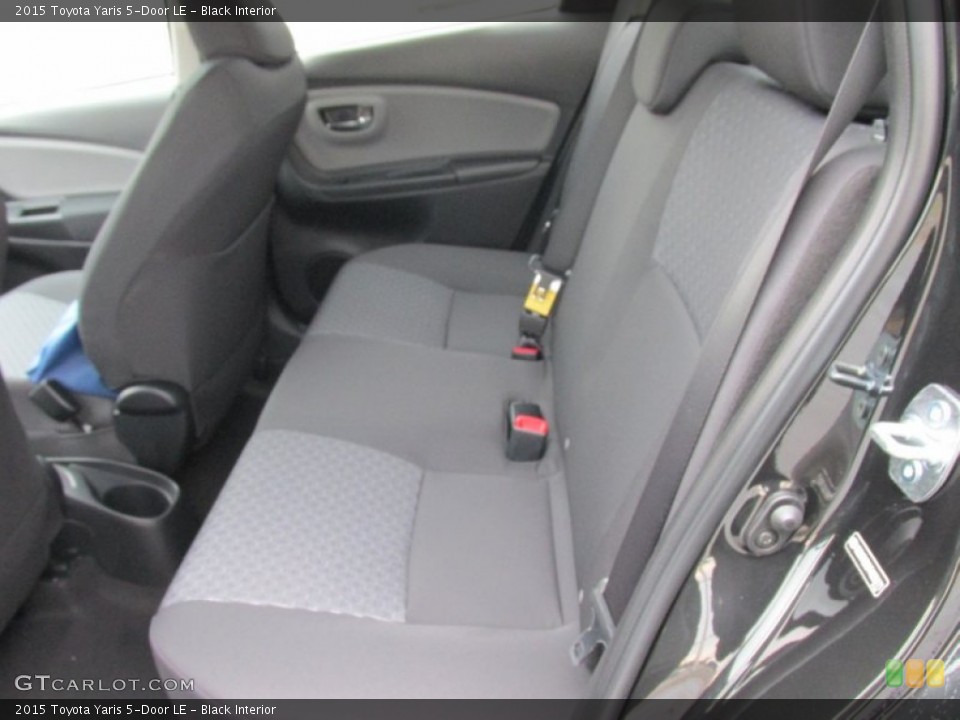 Black Interior Rear Seat for the 2015 Toyota Yaris 5-Door LE #102578419