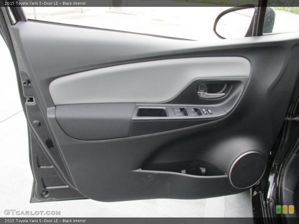 Black Interior Door Panel for the 2015 Toyota Yaris 5-Door LE #102578431