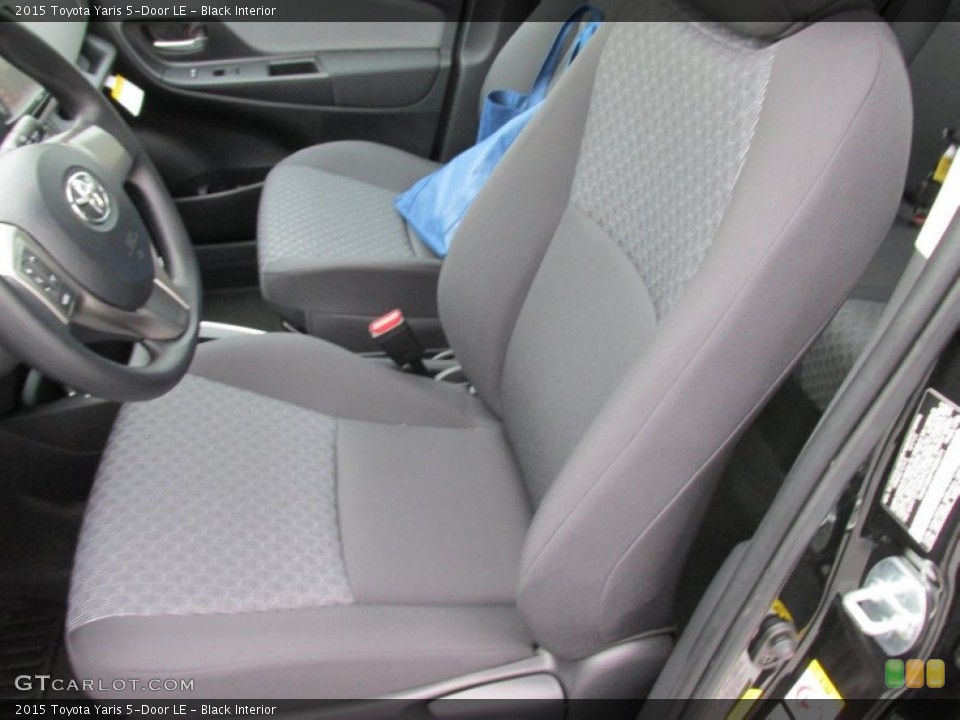 Black Interior Front Seat for the 2015 Toyota Yaris 5-Door LE #102578455