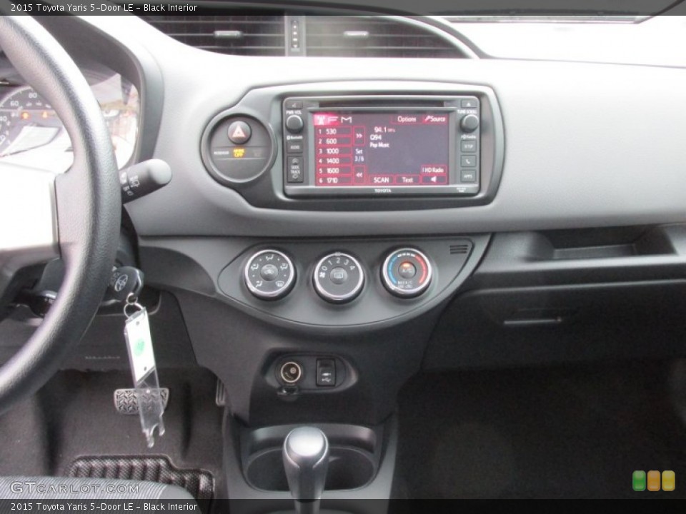Black Interior Controls for the 2015 Toyota Yaris 5-Door LE #102578494