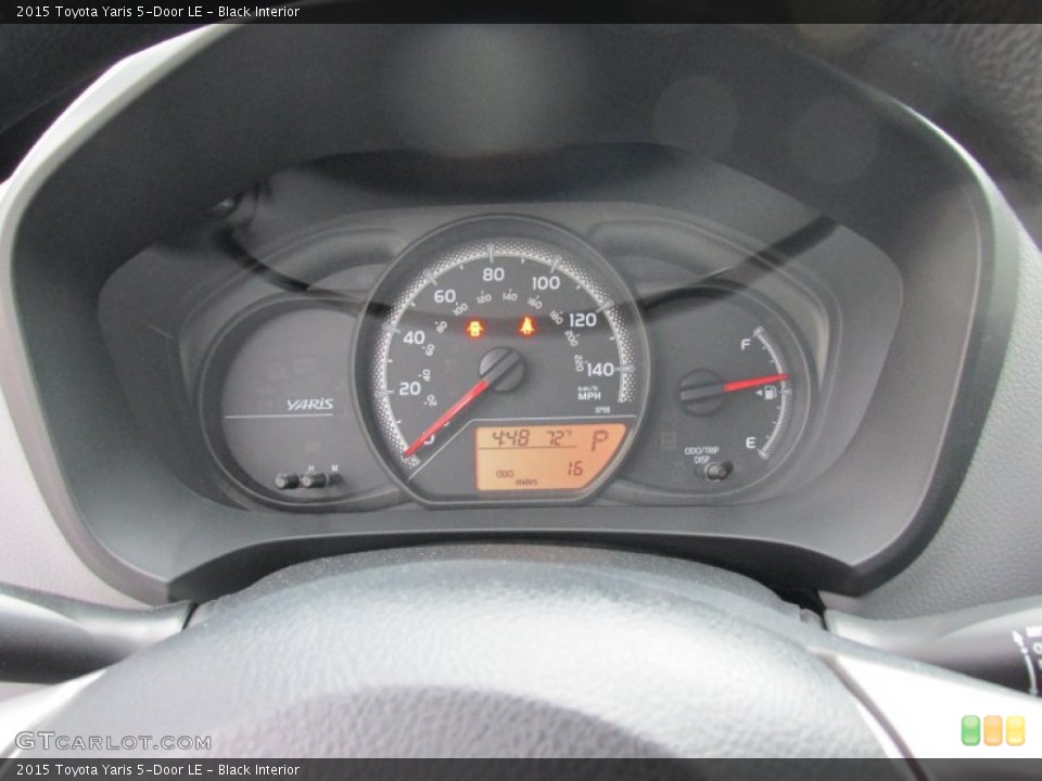 Black Interior Gauges for the 2015 Toyota Yaris 5-Door LE #102578557
