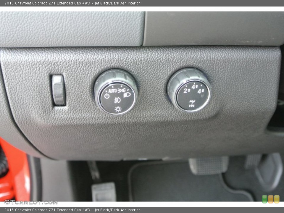 Jet Black/Dark Ash Interior Controls for the 2015 Chevrolet Colorado Z71 Extended Cab 4WD #102580354