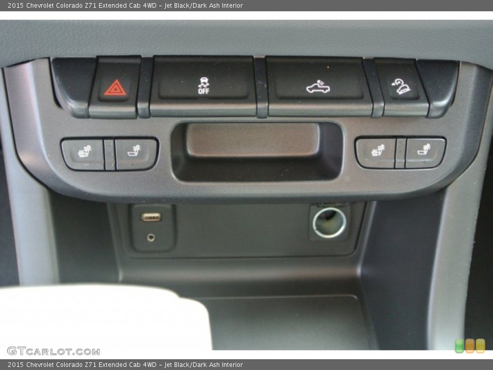 Jet Black/Dark Ash Interior Controls for the 2015 Chevrolet Colorado Z71 Extended Cab 4WD #102580372