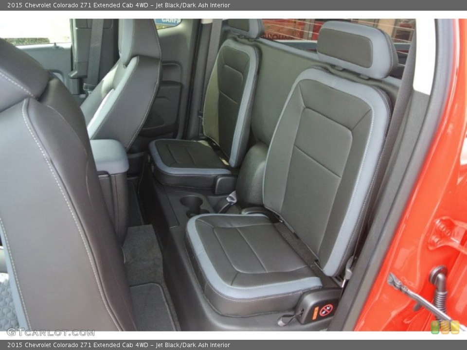 Jet Black/Dark Ash Interior Rear Seat for the 2015 Chevrolet Colorado Z71 Extended Cab 4WD #102580423