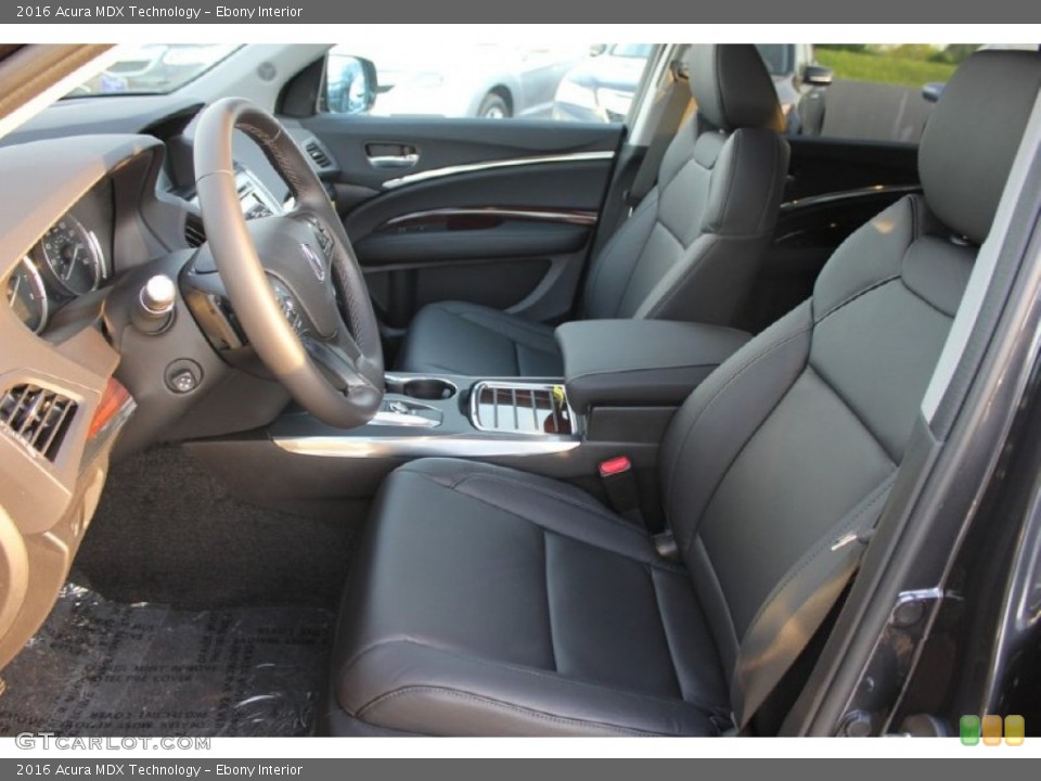 Ebony Interior Photo for the 2016 Acura MDX Technology #102581224