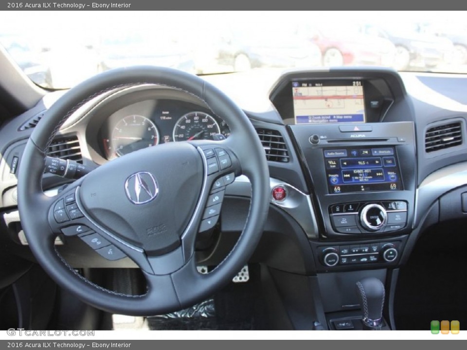 Ebony Interior Dashboard for the 2016 Acura ILX Technology #102583435