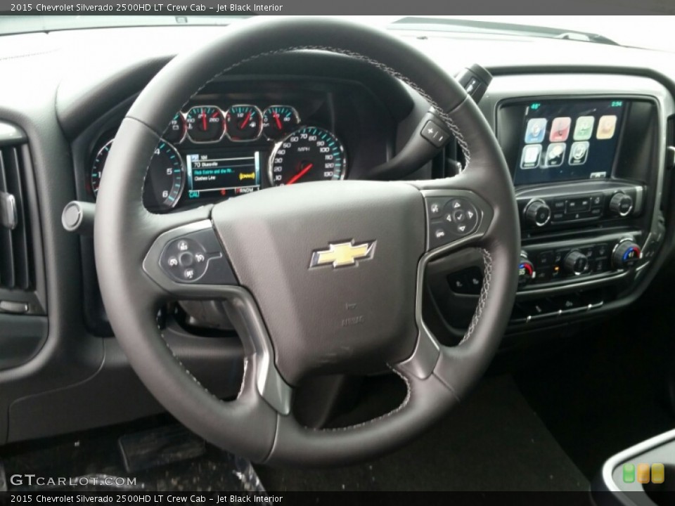 Jet Black Interior Steering Wheel for the 2015 Chevrolet Silverado 2500HD LT Crew Cab #102586589