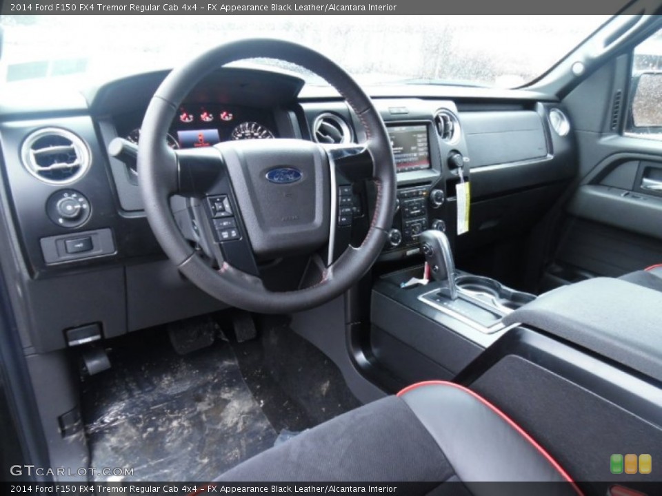 FX Appearance Black Leather/Alcantara 2014 Ford F150 Interiors