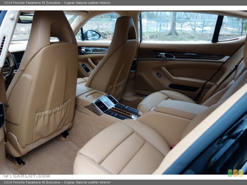 Cognac Natural Leather Interior Rear Seat for the 2014 Porsche Panamera 4S Executive #102590855