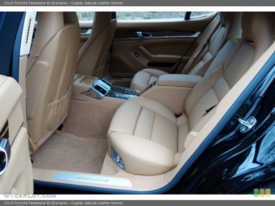 Cognac Natural Leather Interior Rear Seat for the 2014 Porsche Panamera 4S Executive #102590876