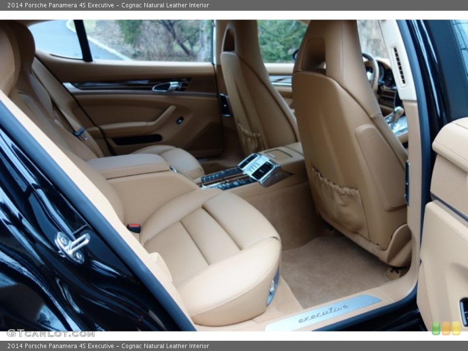 Cognac Natural Leather Interior Rear Seat for the 2014 Porsche Panamera 4S Executive #102590906