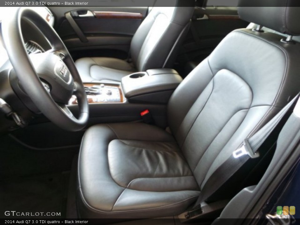 Black Interior Front Seat for the 2014 Audi Q7 3.0 TDI quattro #102591113
